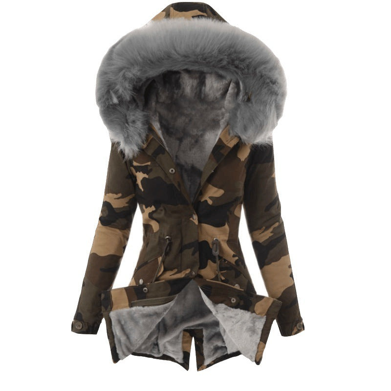 Deborah® | Casual camouflage coat for women