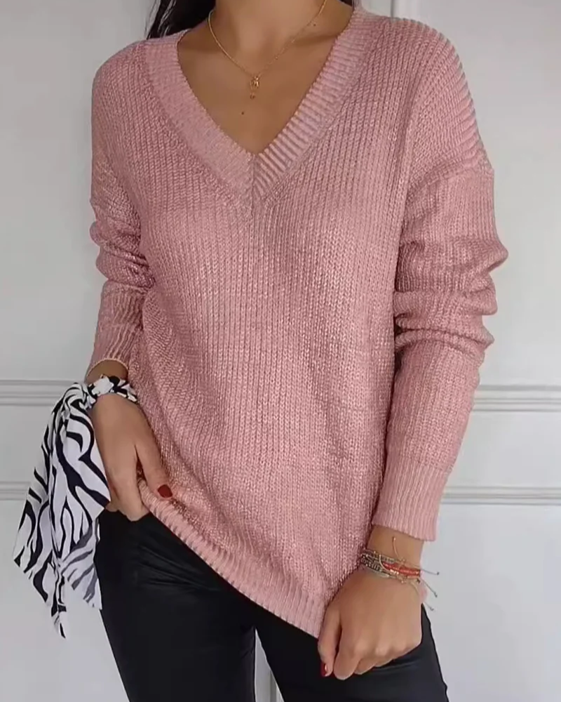 Angeline's® | Casual V-neck sweater