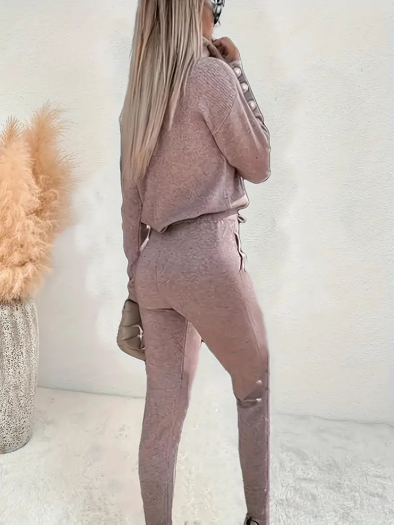 Denise® | Elegant turtleneck and trousers set