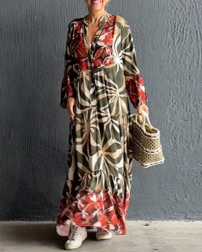 Blanca® | Loose, printed holiday dress