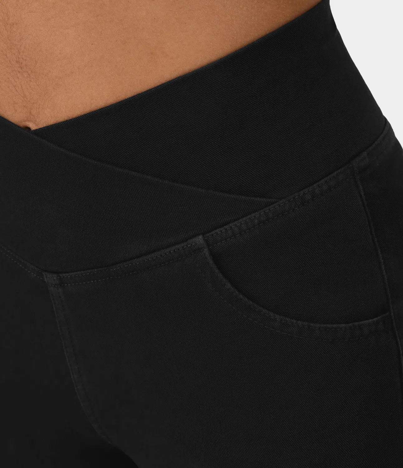 Aurora® | Women'S High-Waisted Retro Flare Pants With Crossover Waistband