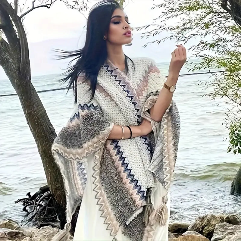 Antonia® | Knitted poncho shawl