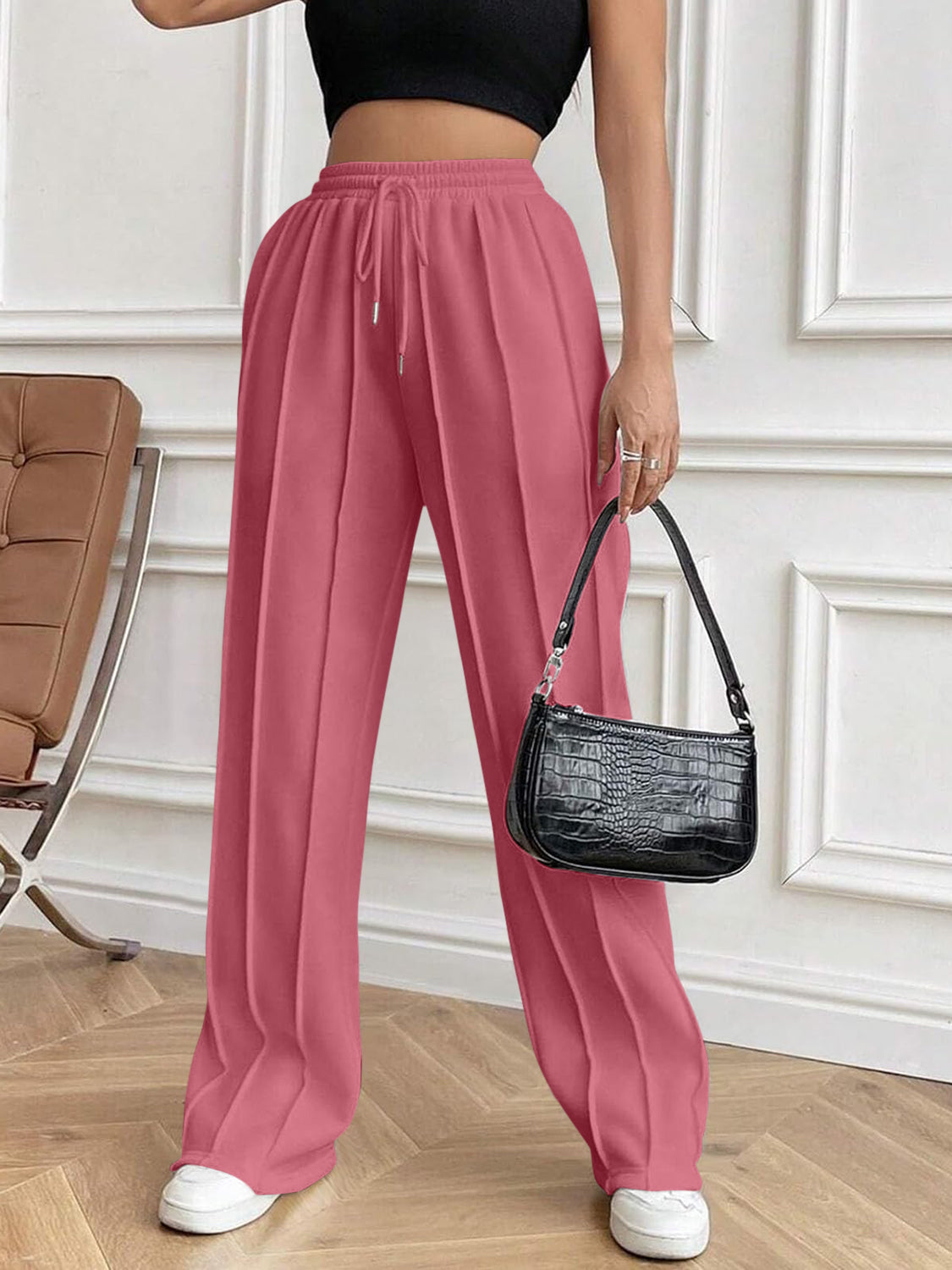 Amelia® | Pants with drawstring and elastic waistband and pockets