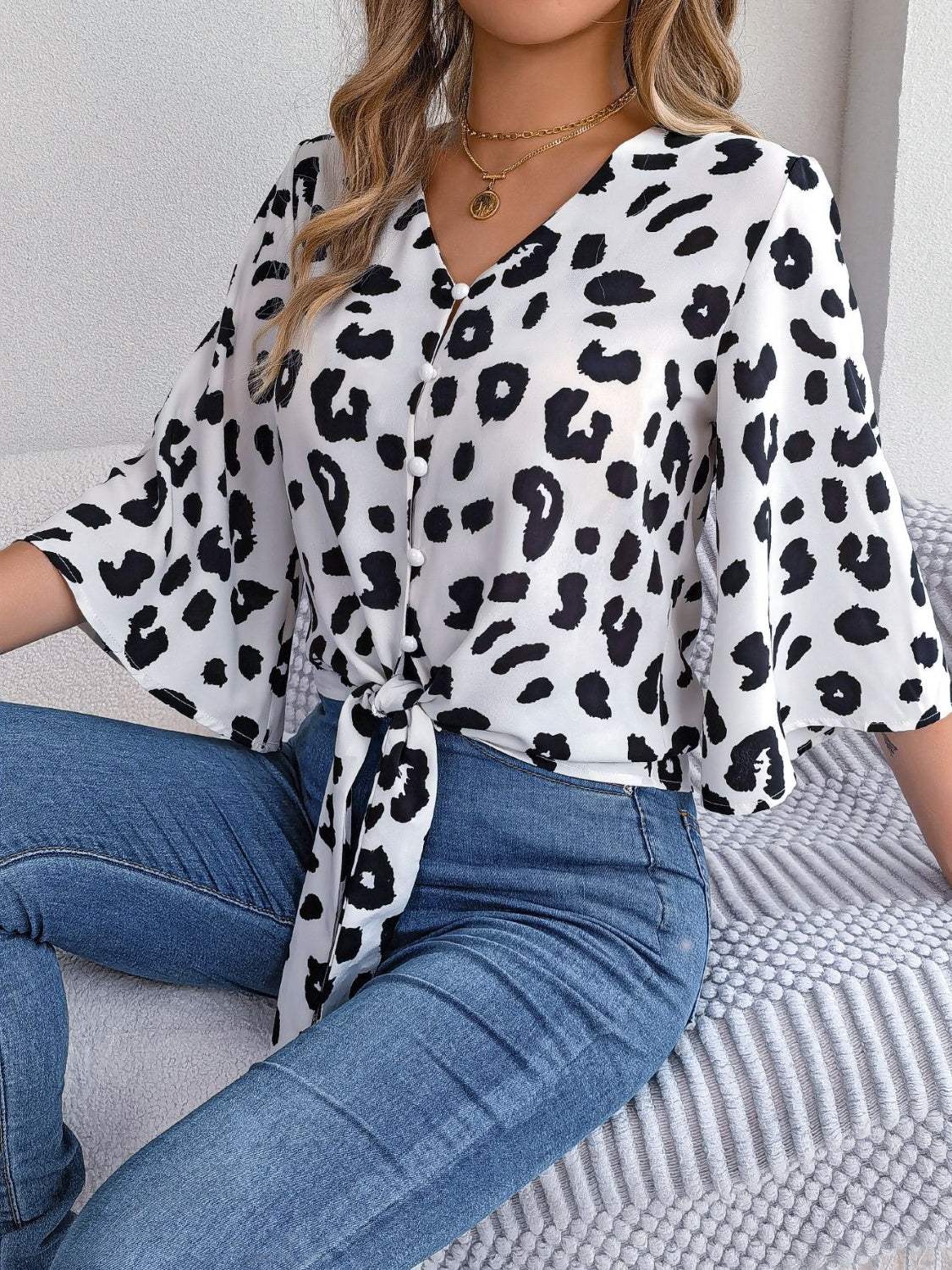 Brienna® | Women'S Animal Print Blouse