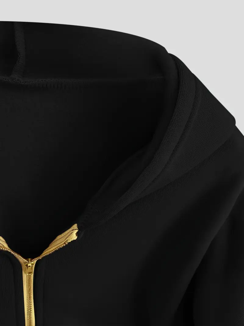 Carmela® | Short zip-up cotton hoodie