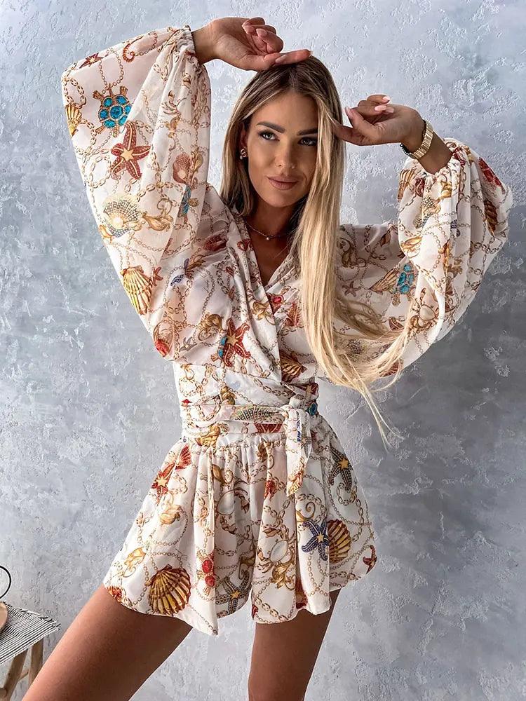 Ariana | Women's Printed Bohemian Style Jumpsuit