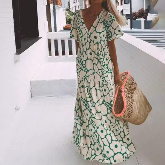Carys® | Long dress with floral pattern