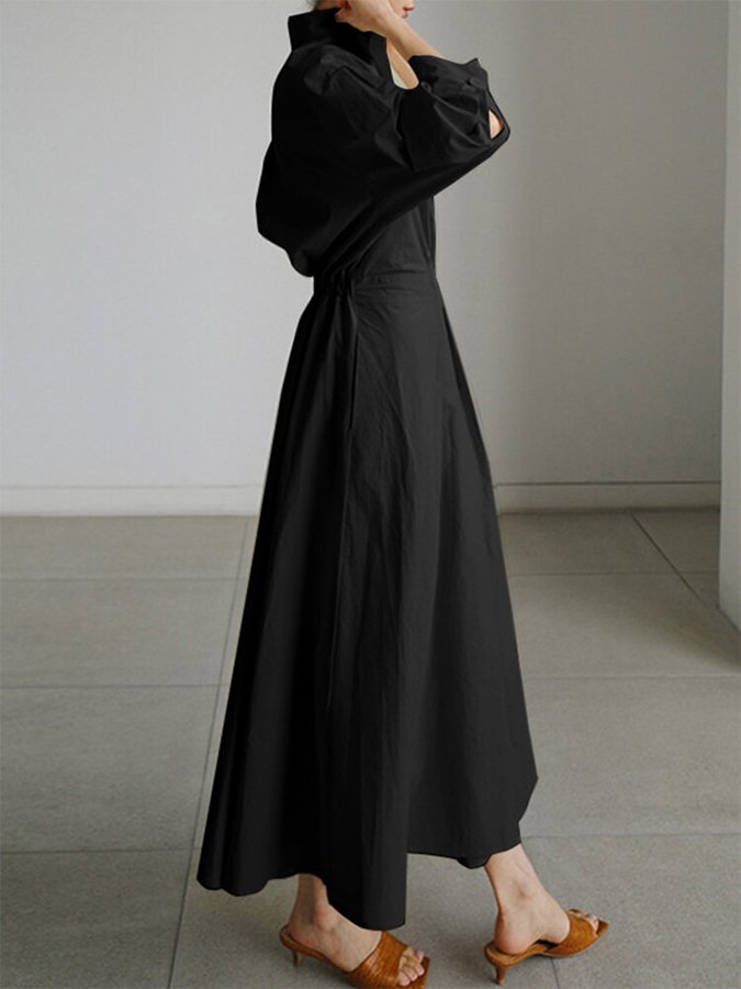 Kimberly | Chic Midi Dress with Button Closure
