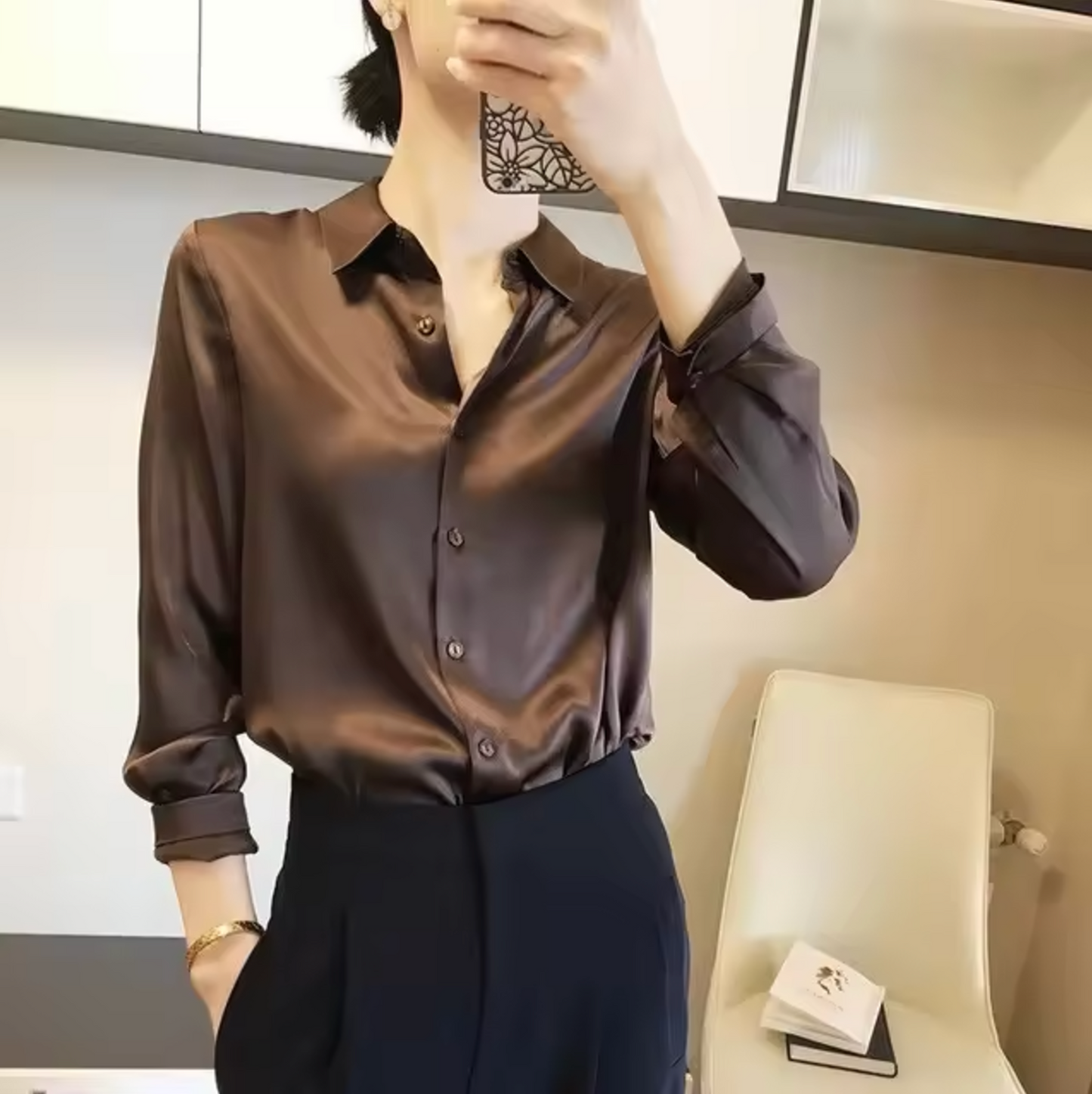 Dana® | Elegant satin blouse