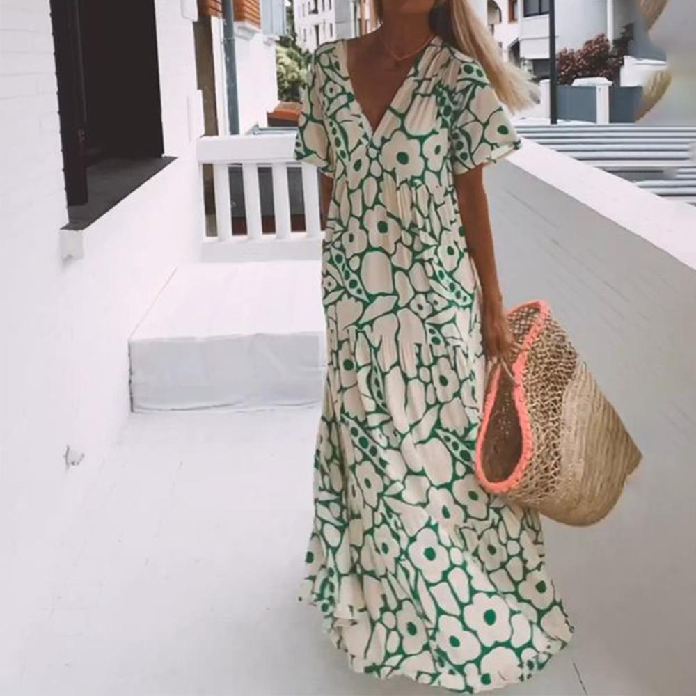 Carys® | Long dress with floral pattern