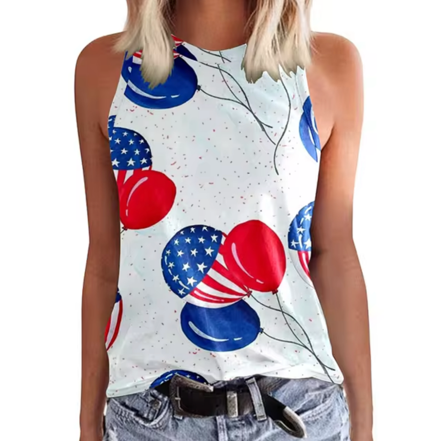 Brunella® | Sleeveless Top With Colorful Design