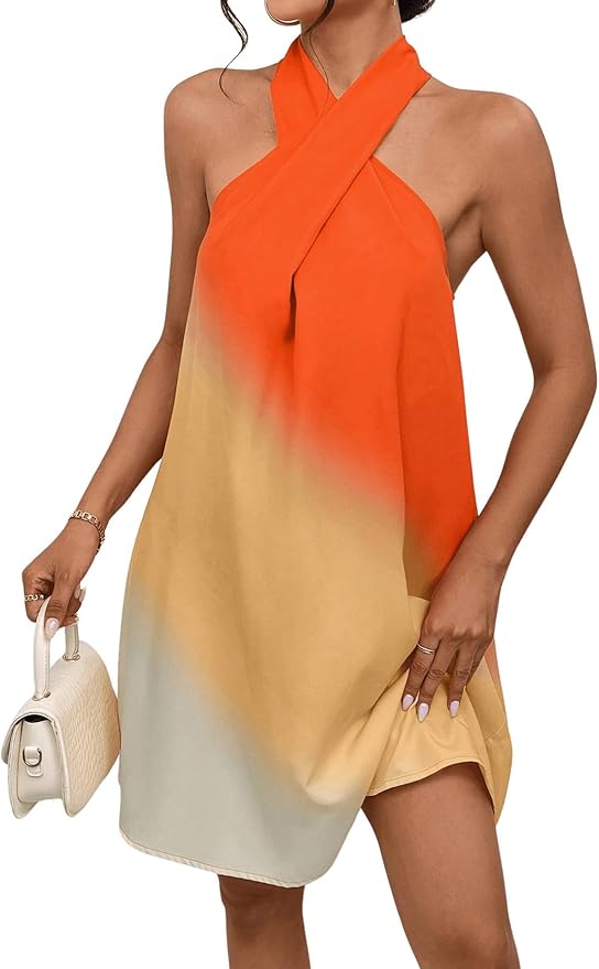 Annunziata® | Gradient Halter Neck Dress