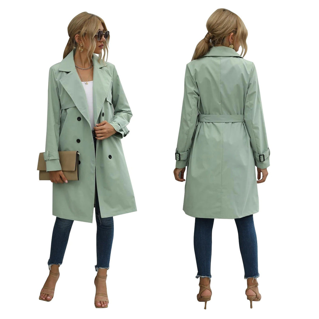Penny | Women's Double-Breasted Trench Coat