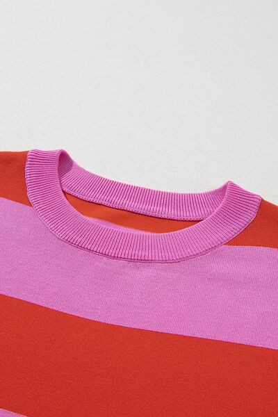 Catalina® | Color block top with a crew neck and half-length sleeves