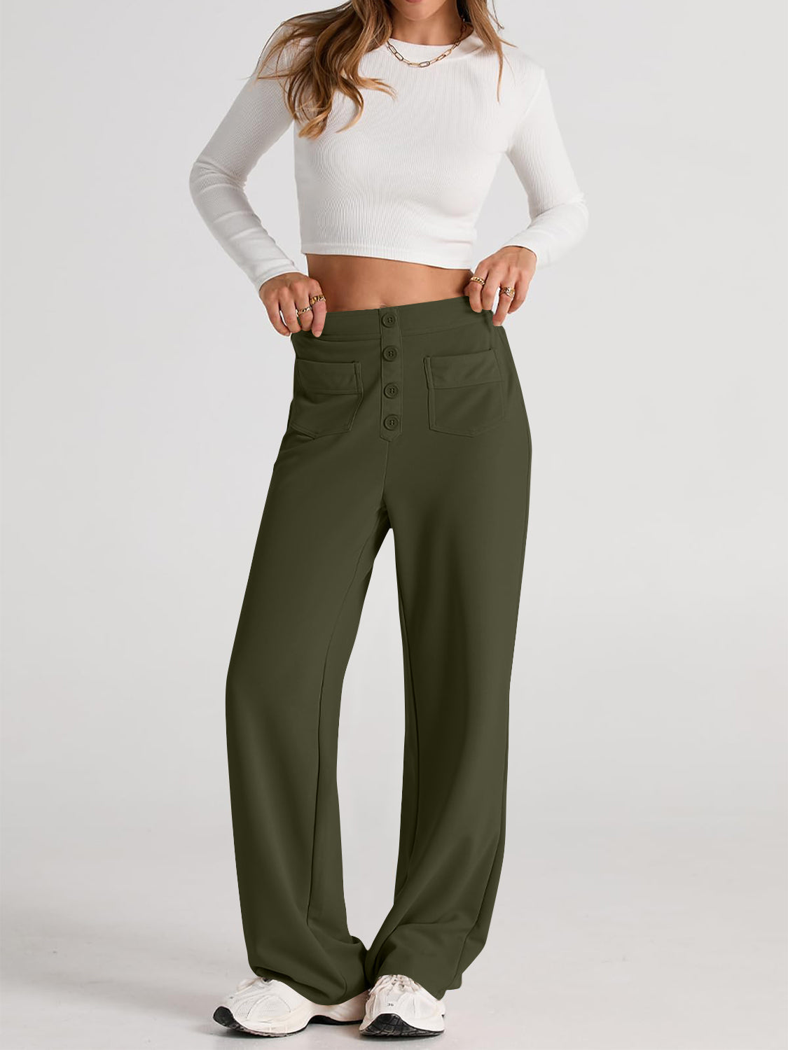 Apolonia | Wide-leg, high-waisted trousers