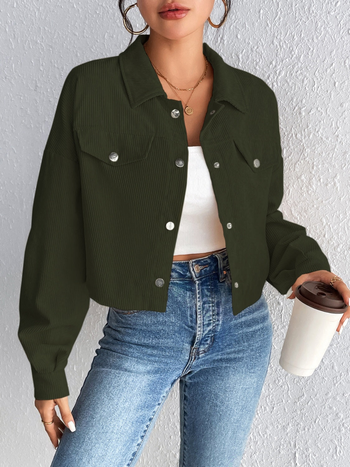 Constance® | Long sleeve jacket with snap fastening