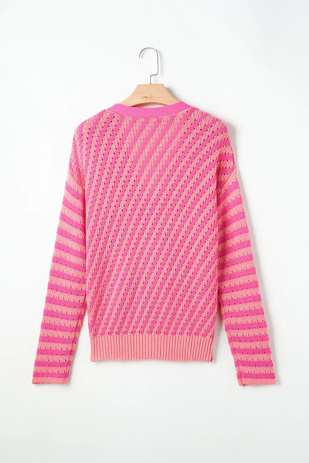 Edna® | Striped cardigan with buttons and V-neck