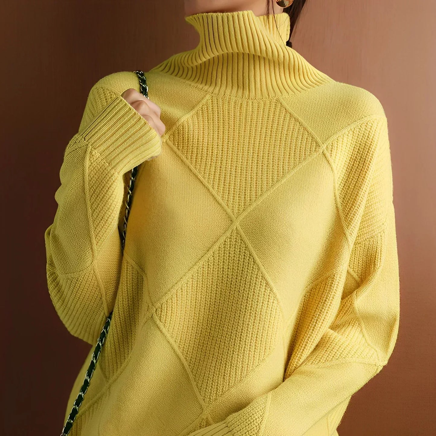 Christina® | Structured turtleneck sweater