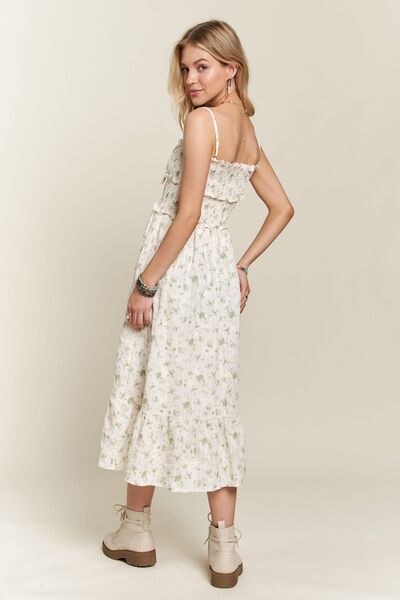 Ariadna® | Smocked floral cami dress with a sweetheart neckline