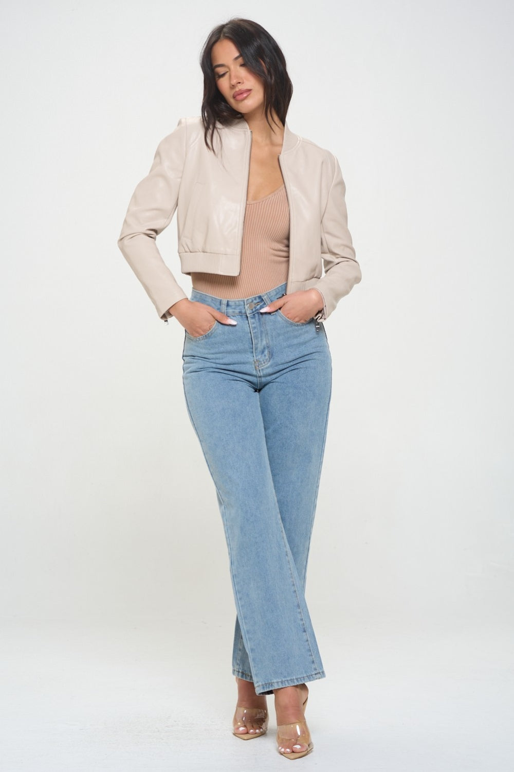 Anika® | Short bomber jacket with zip