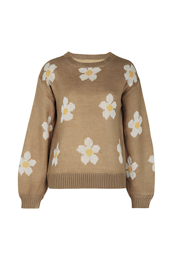 Celia® | New autumn and winter fashionable long-sleeved jacquard sweater