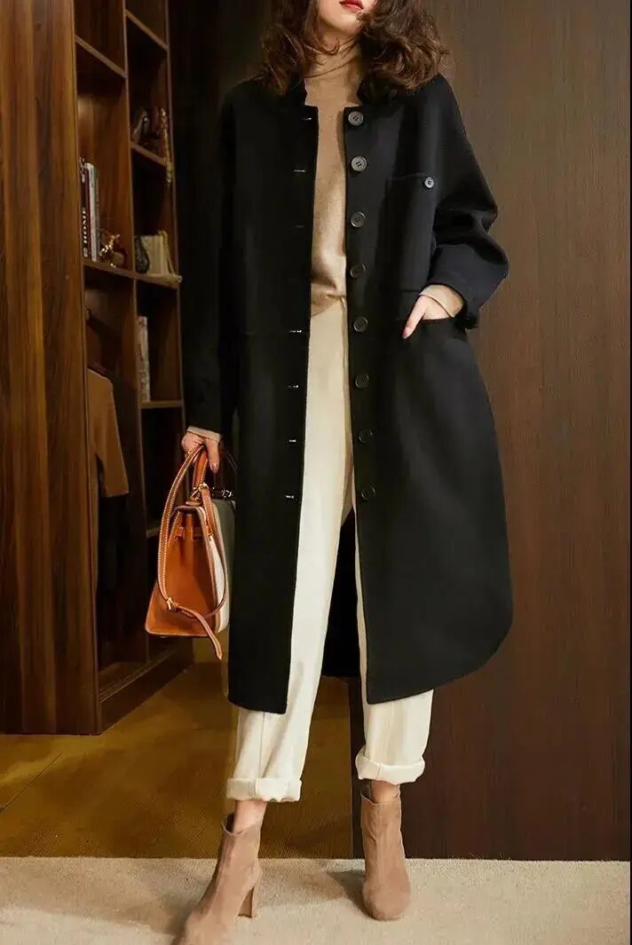 Christel® | Elegant long winter coat