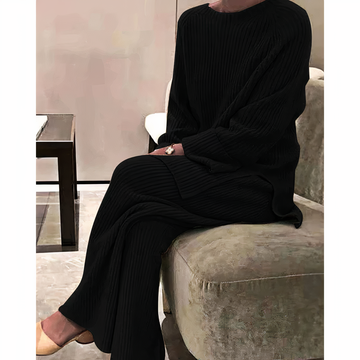Cristina® | Casual set consisting of a knitted sweater and trousers