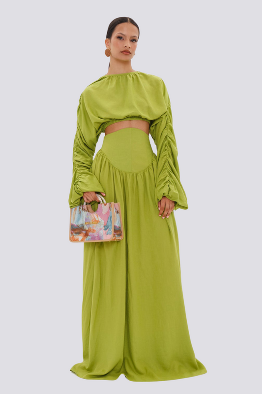 Diana® | Long Sleeve Ruffle Skirt Set