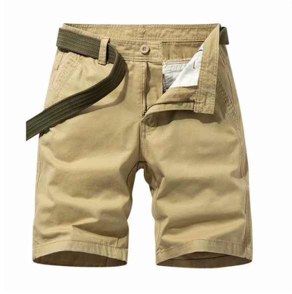 Demetrius | Knee-length Stylish Shorts with Belt & Pockets