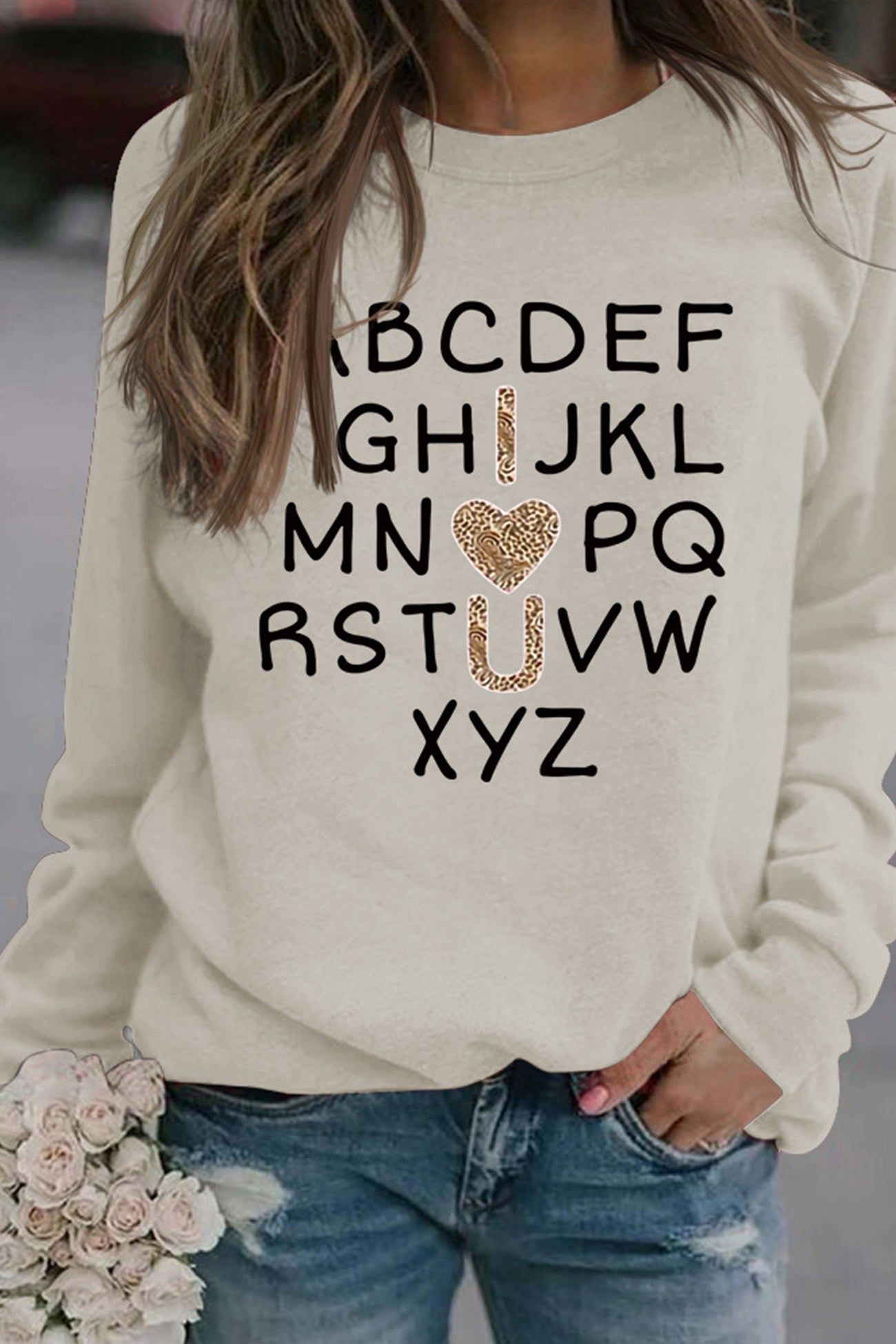 Camila® | Alphabet graphic sweatshirt