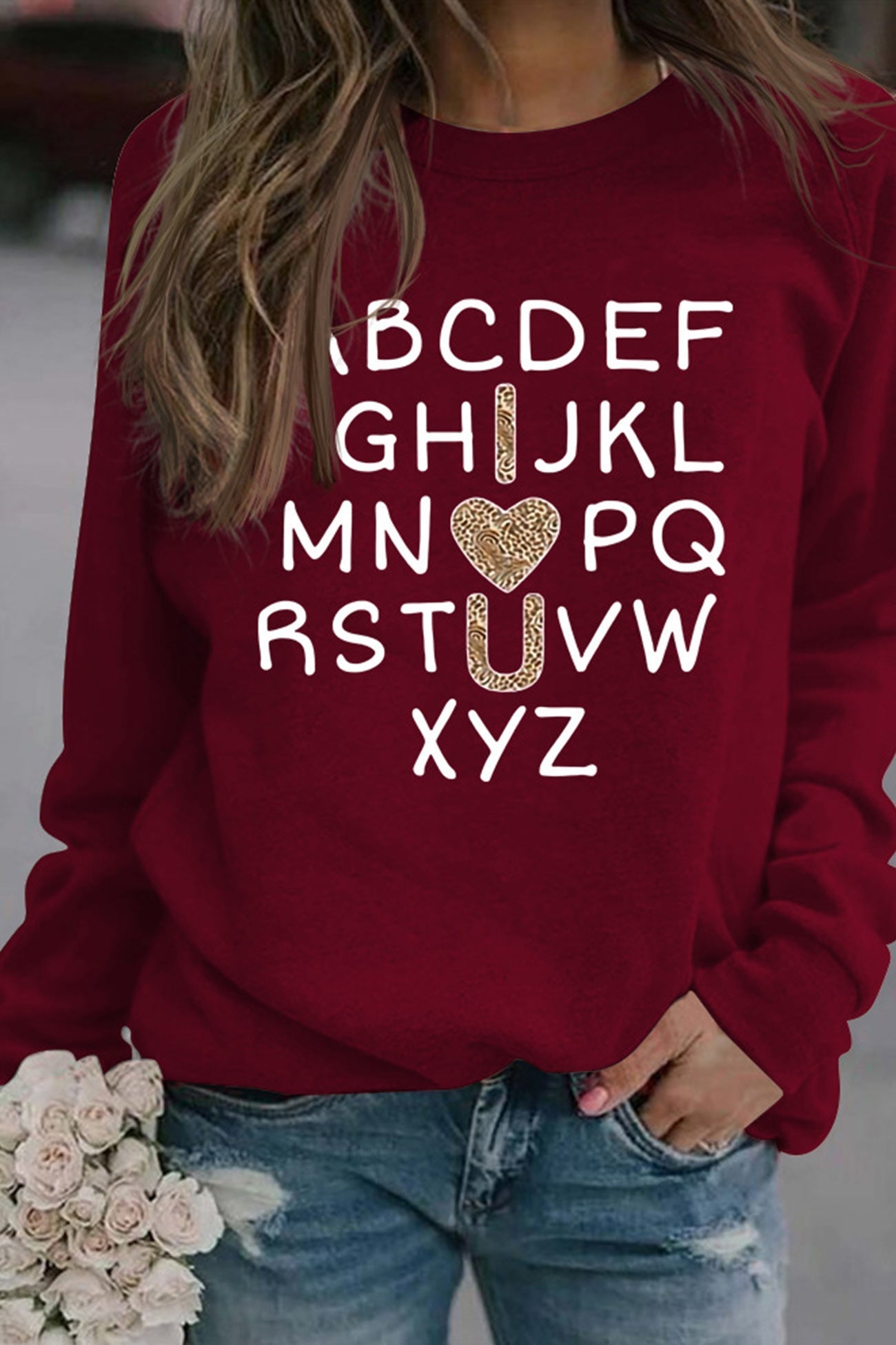 Camila® | Alphabet graphic sweatshirt