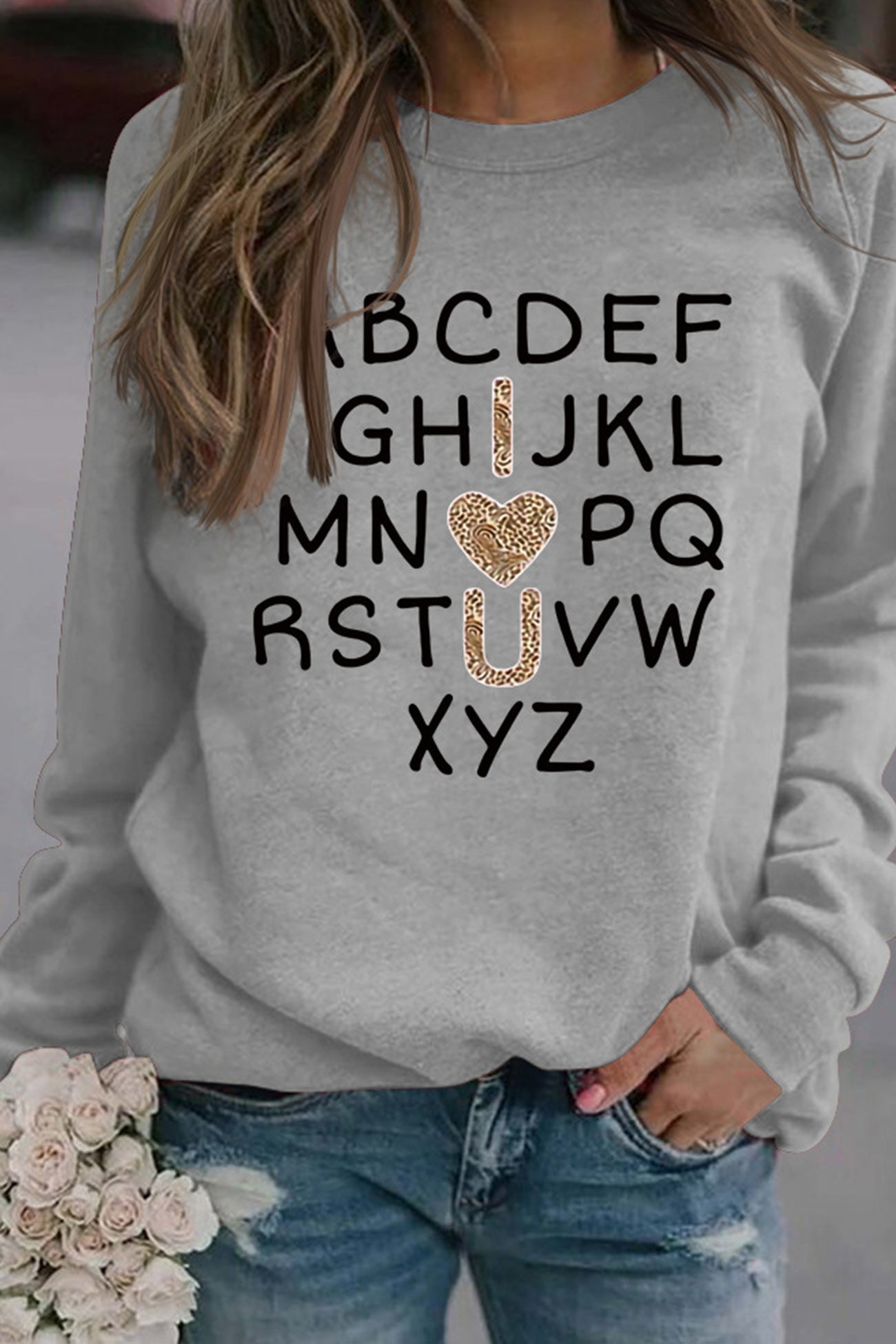 Camila® | Alphabet graphic sweatshirt