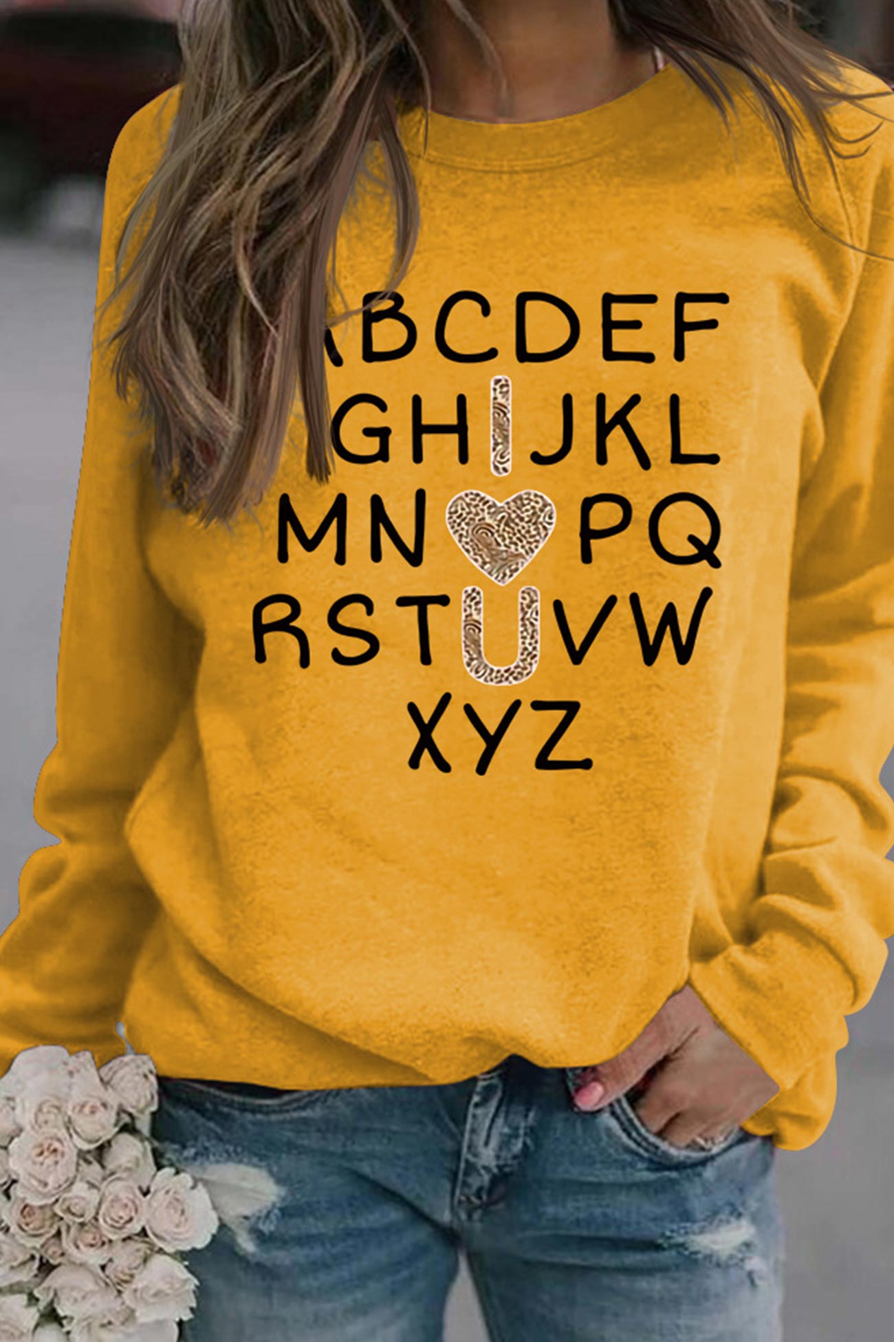 Camila® | Alphabet graphic sweatshirt