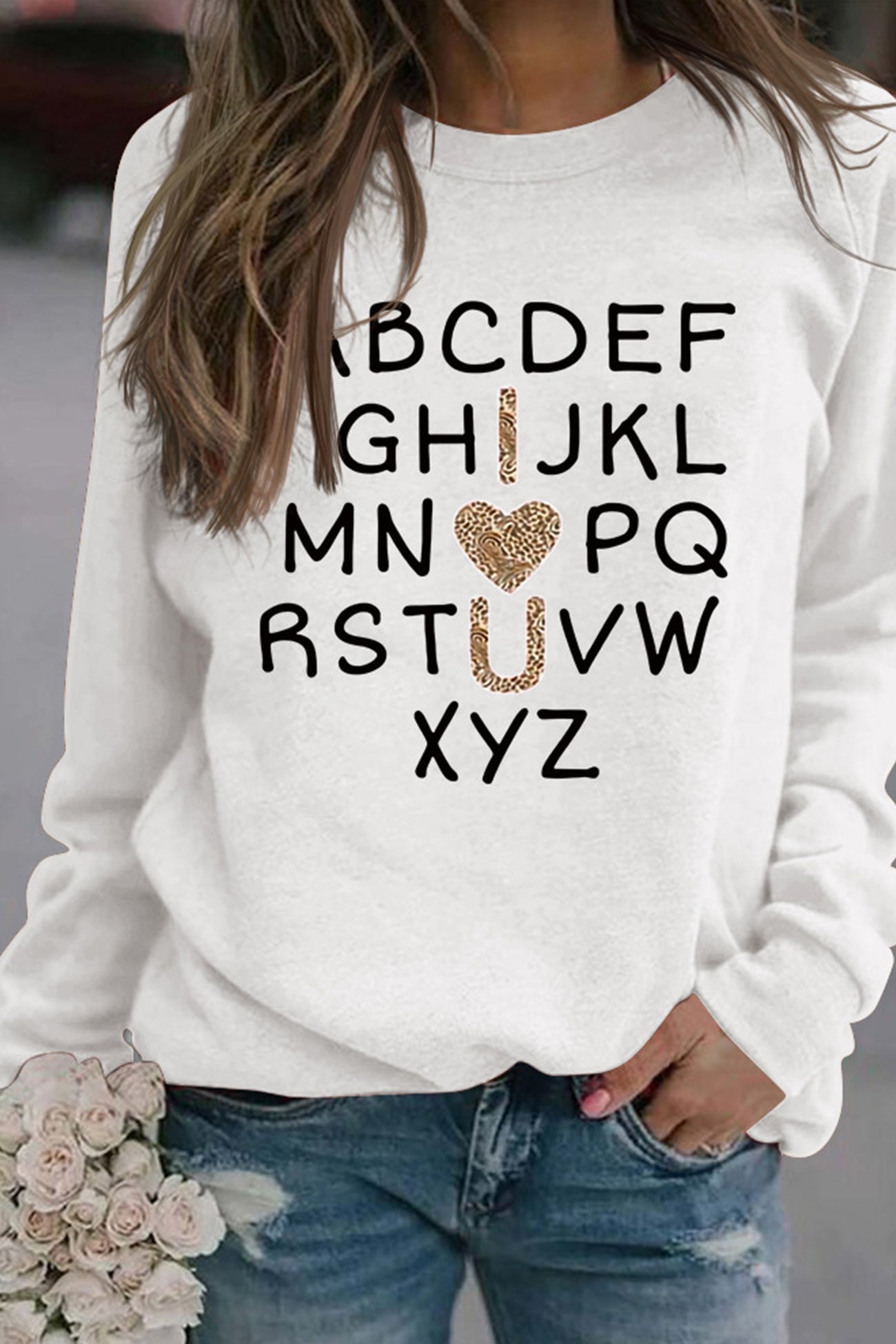 Camila® | Alphabet graphic sweatshirt