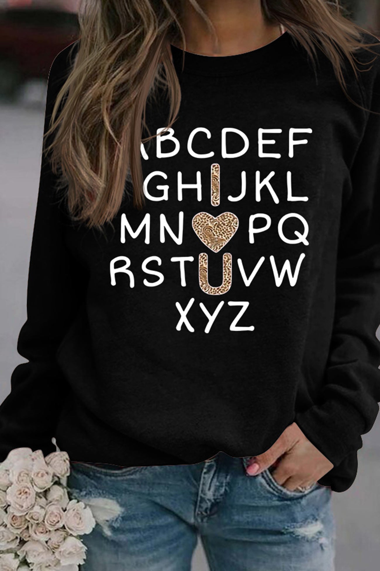 Camila® | Alphabet graphic sweatshirt