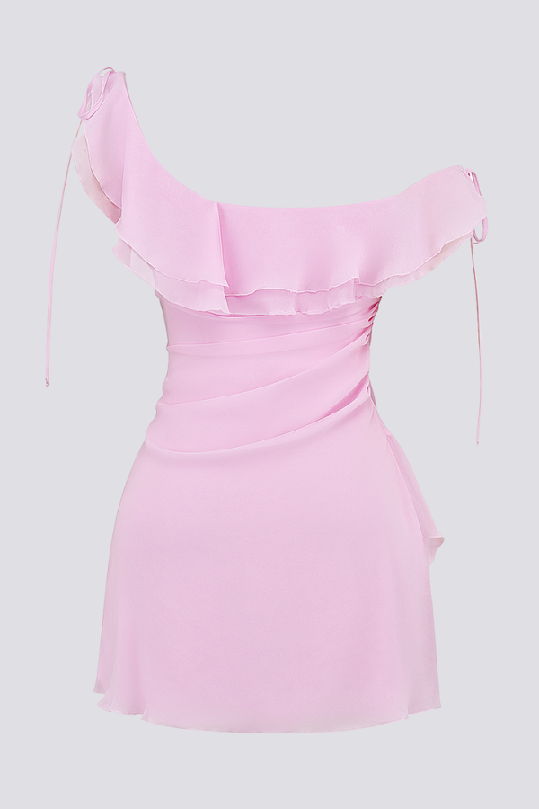 Daniela® | Off-Shoulder Ruffle Shirt Mini Dress