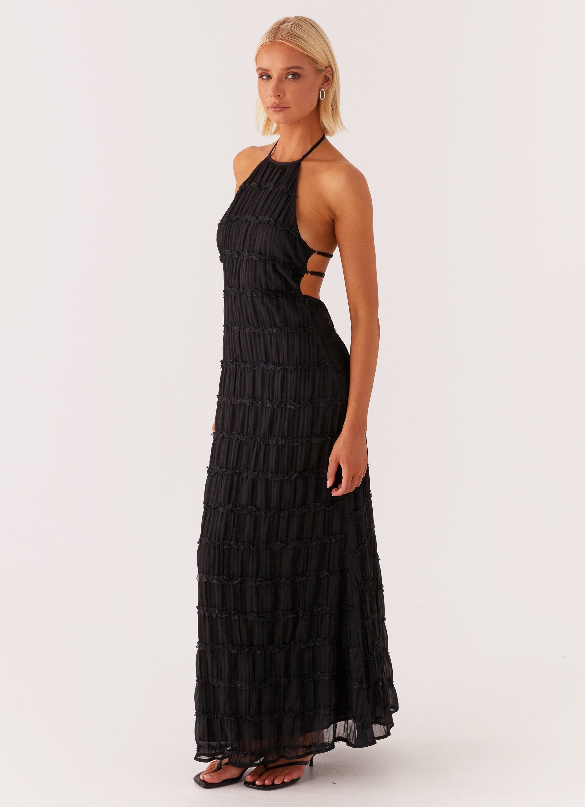 Eliza | Elegant Halter Maxi Dress