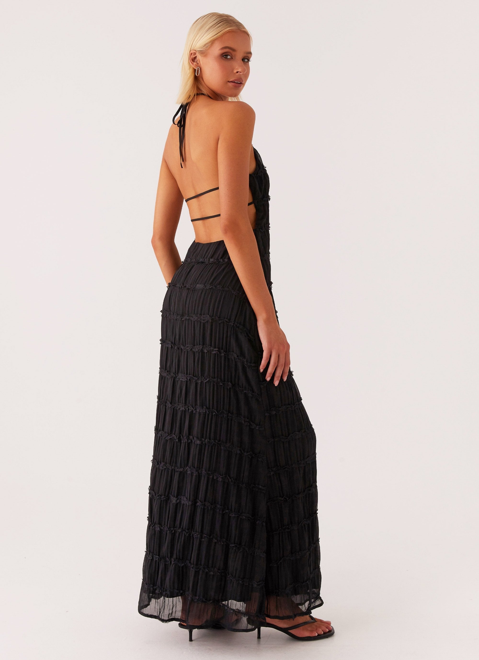 Eliza | Elegant Halter Maxi Dress