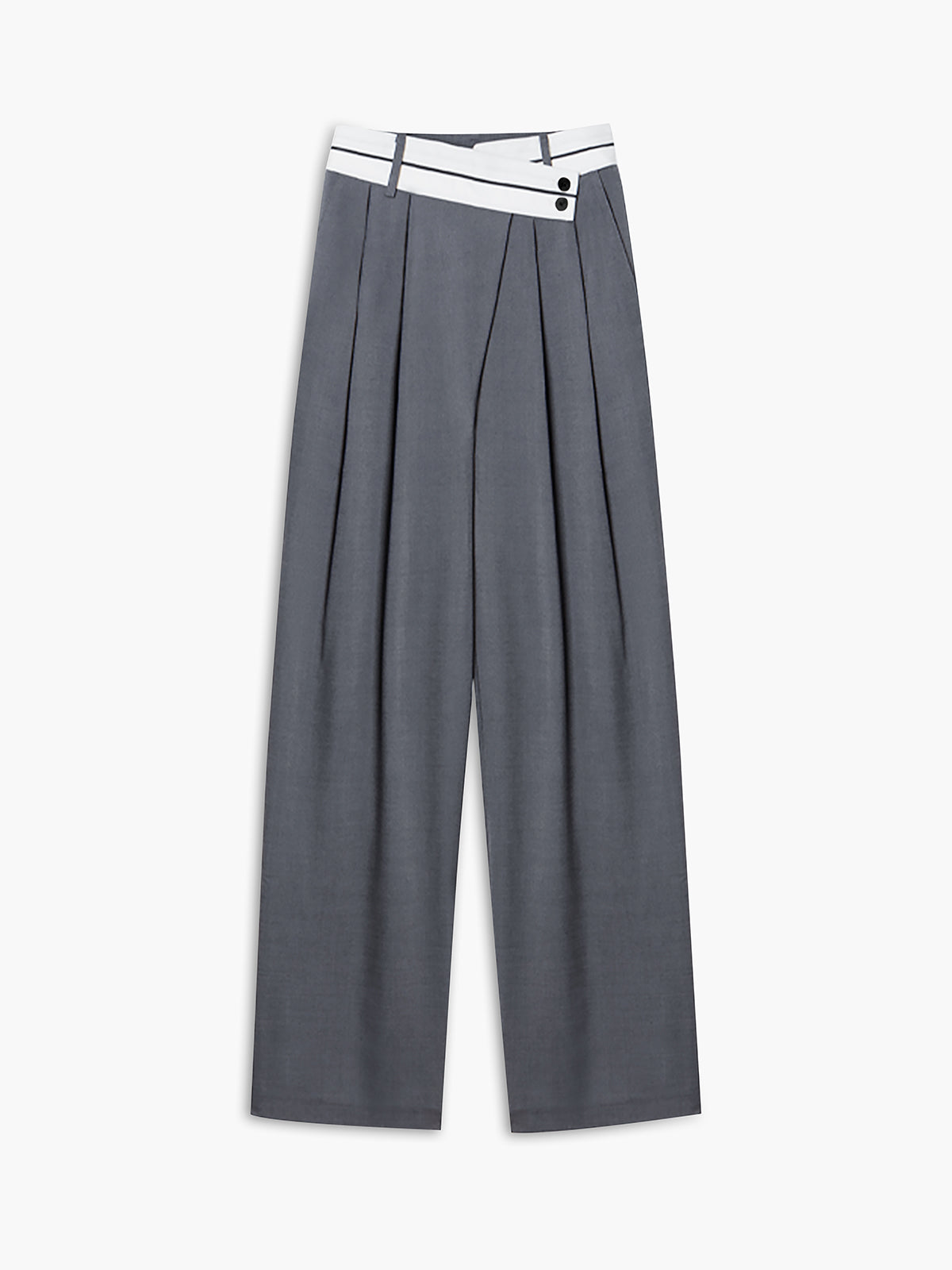 Dolores® | Wide trousers with an asymmetric waist belt