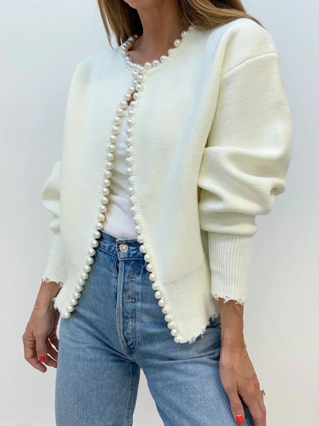 Elena® | Chic pearl cardigan