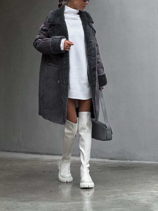 Blasa® | Extra long faux fur coat