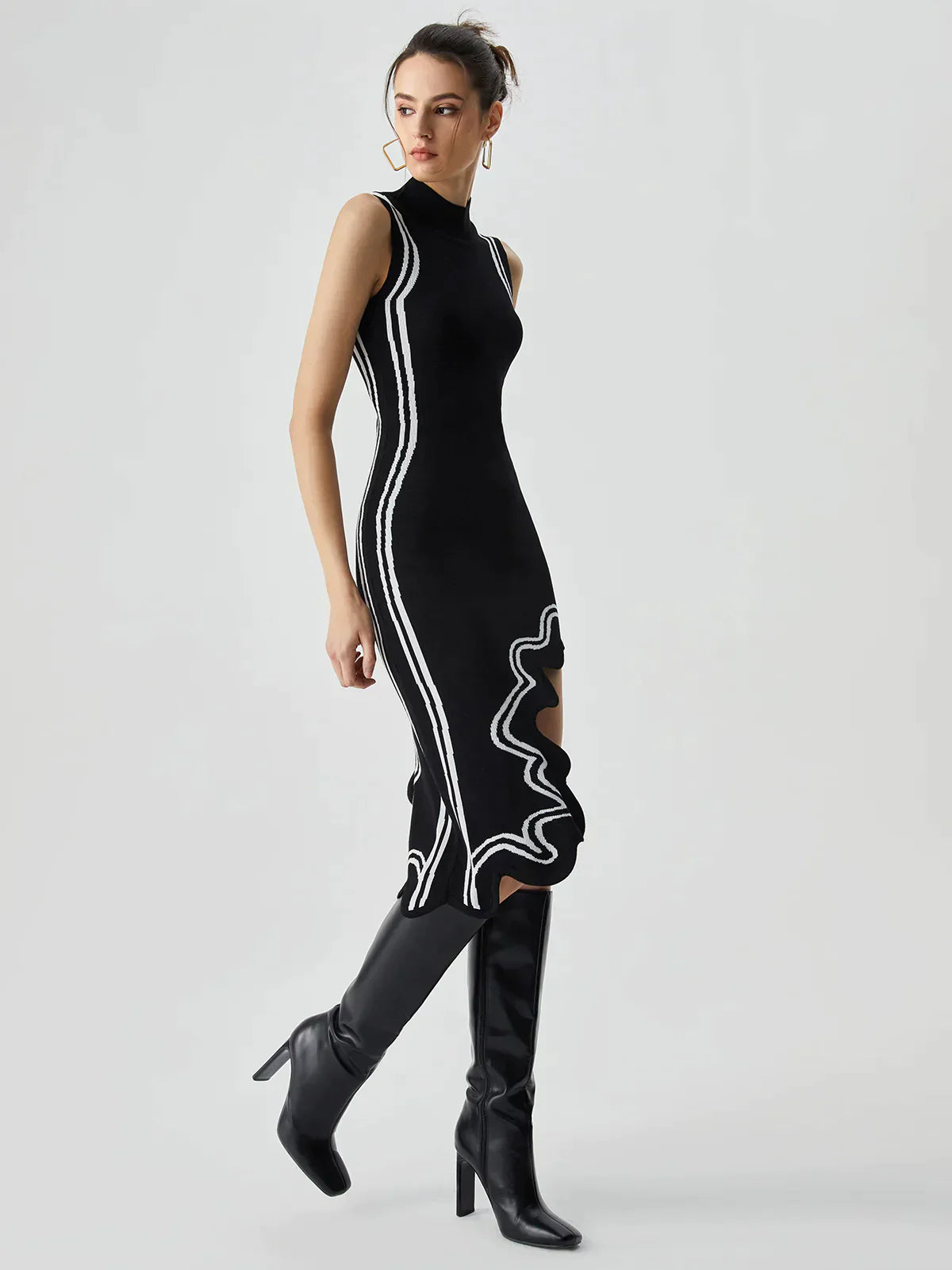 Dulce® | Asymmetrical Knit Dress