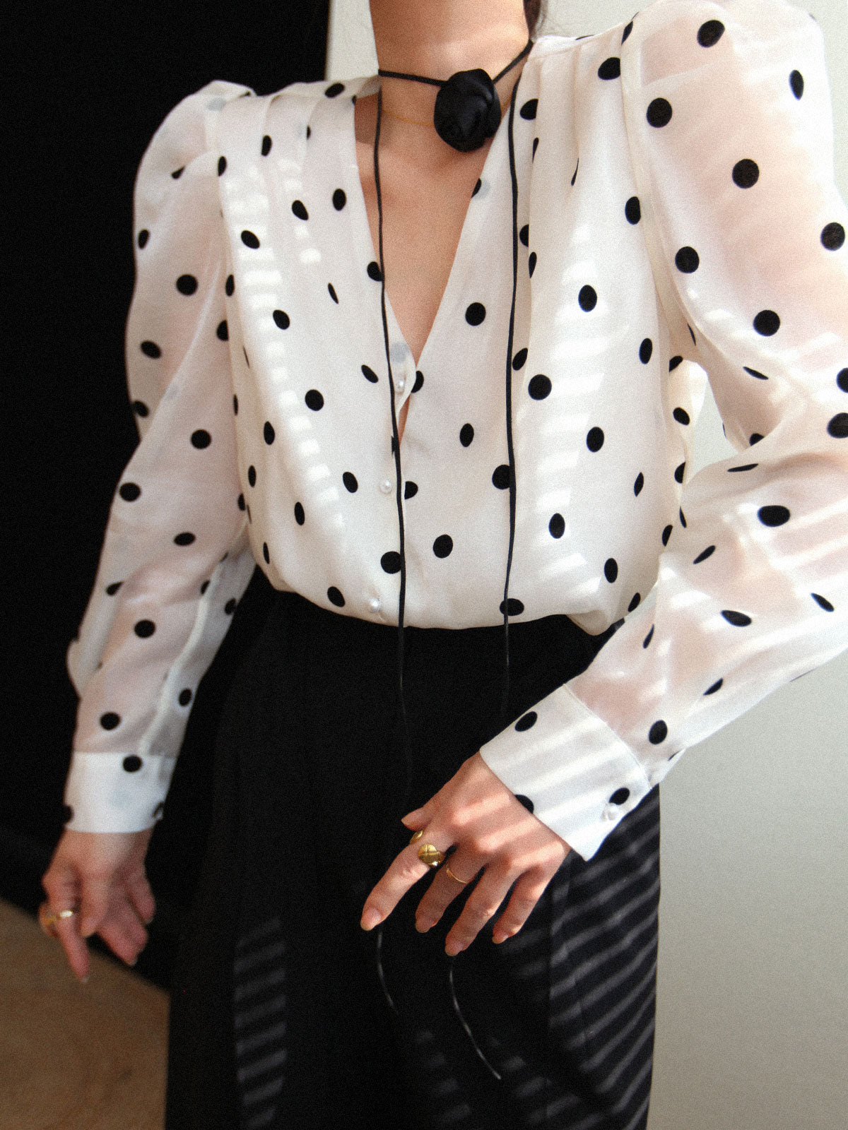 Brenner® | Playful Polka Dot Blouse