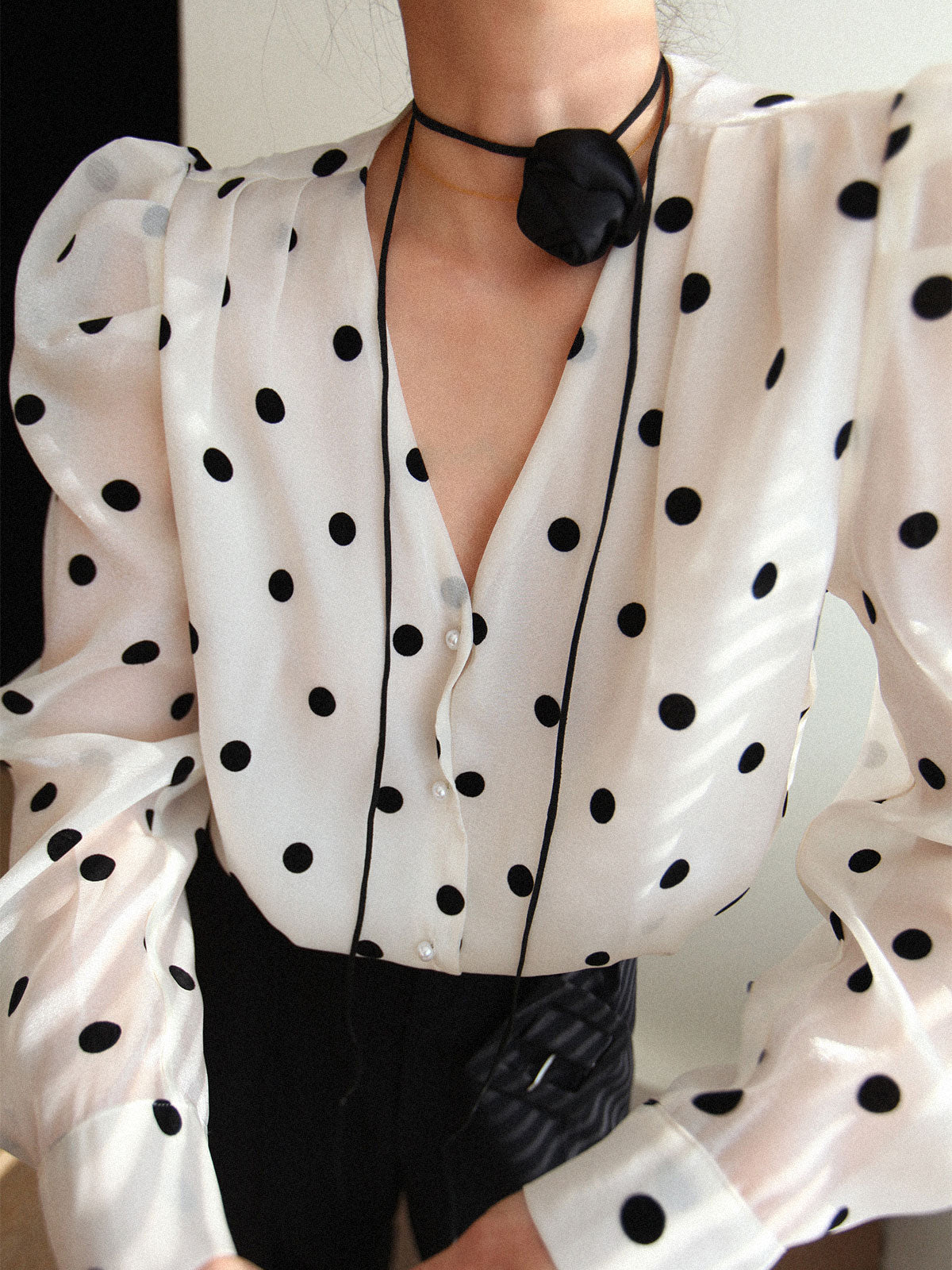 Brenner® | Playful Polka Dot Blouse