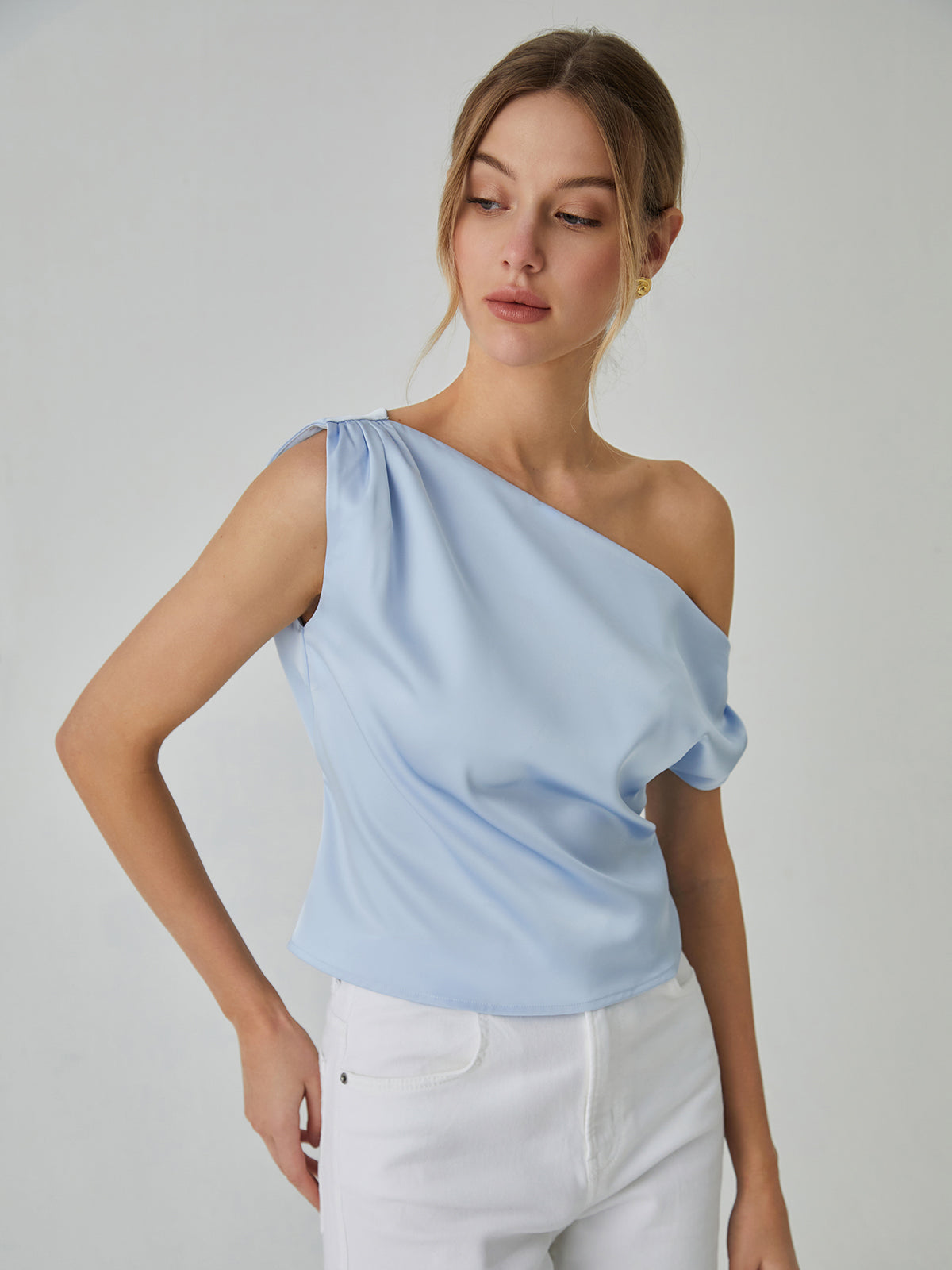 Bretchen® | Asymmetric Blouse With Knot Detail