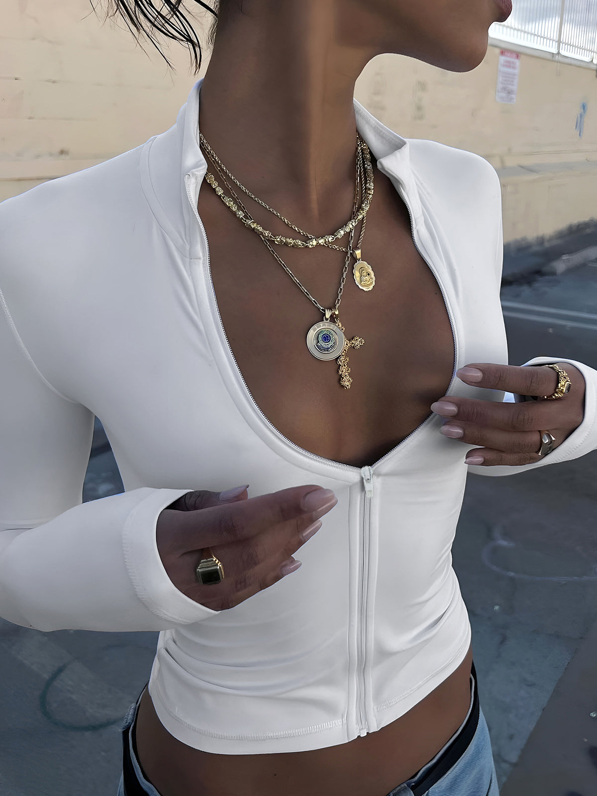 Bretanha® | Elegant Blouse With Zip Details