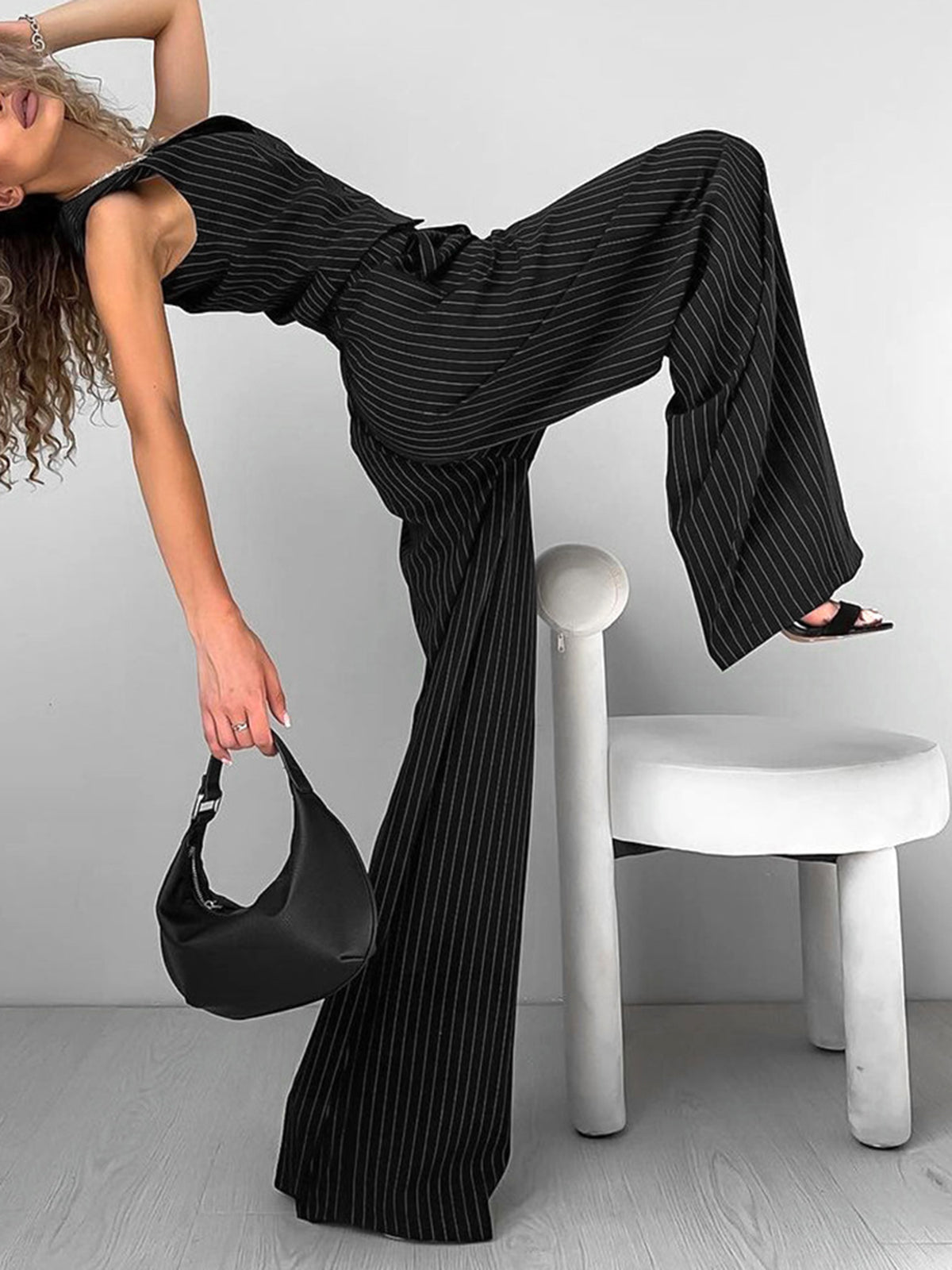 Armina® | Casual Striped Suit Pants Set