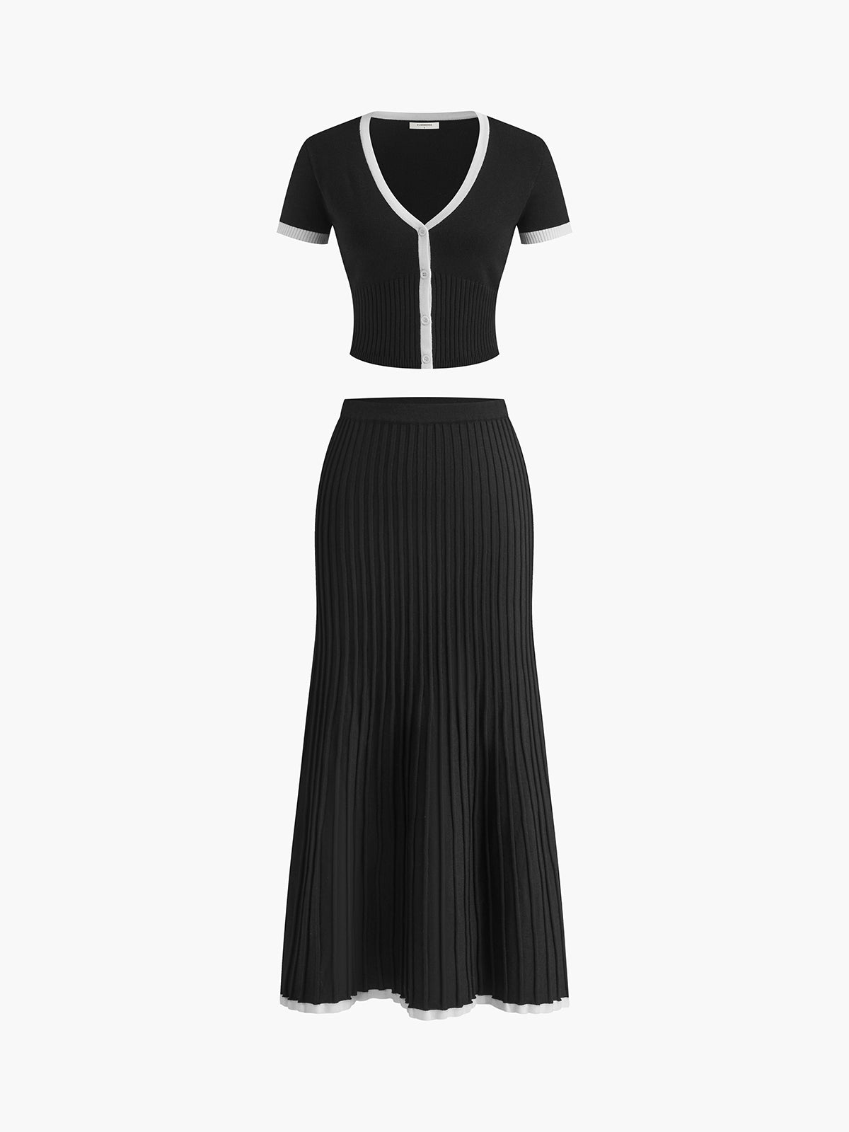 Angélica® | Knitted Dress With Contrasting Cuffs