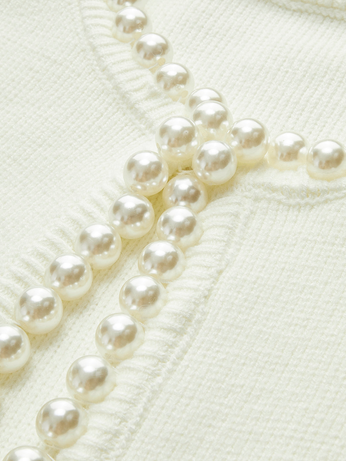 Belén® | Beaded cardigan with ripped hem