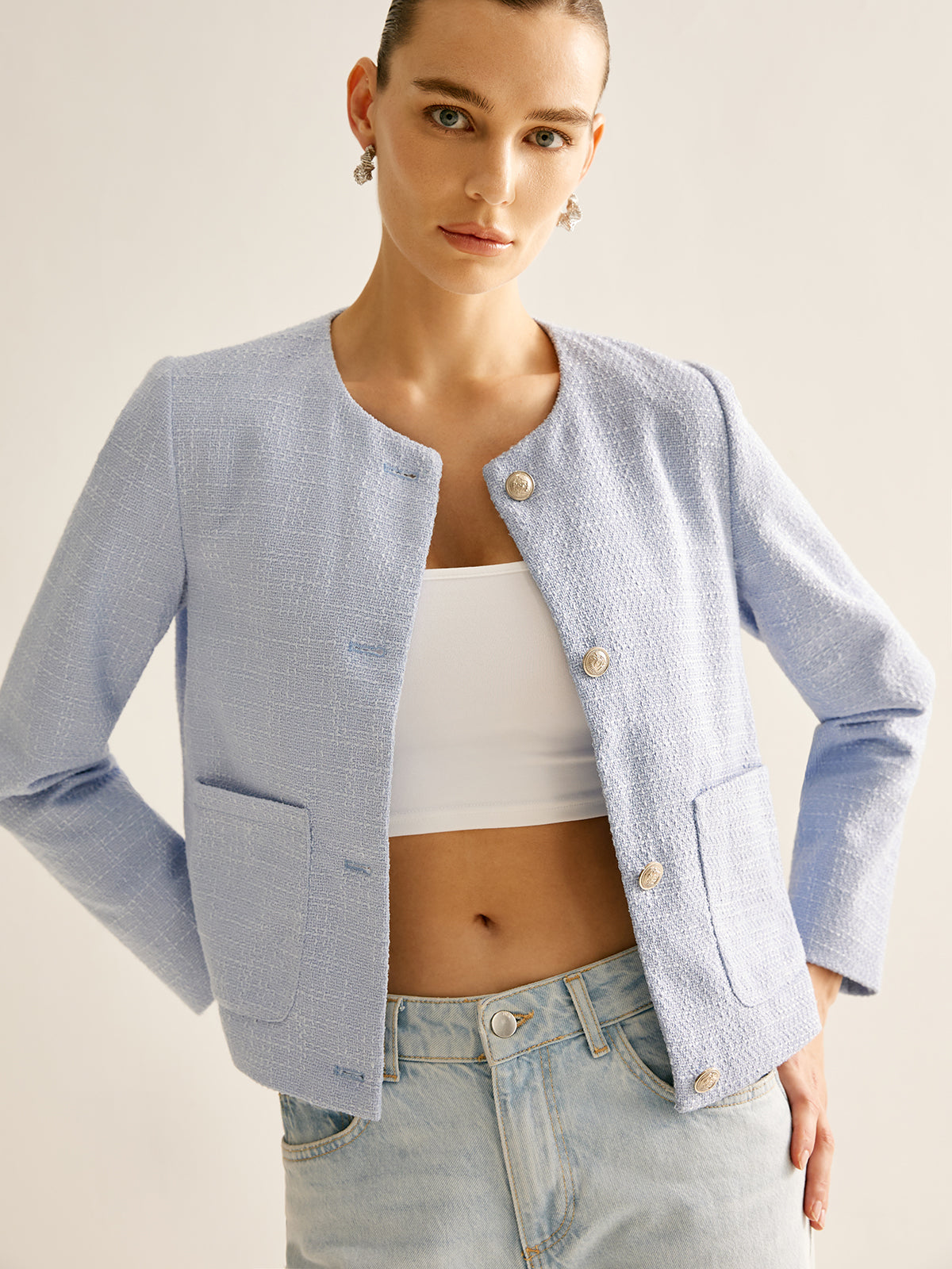 Dawn | Short Cut Boucle Jacket